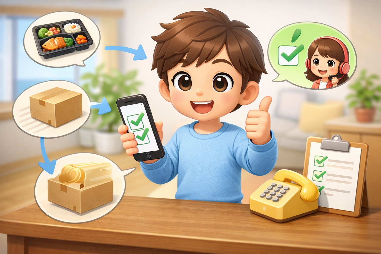 1回利用後の手続きもわかりやすい利用の流れ